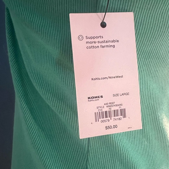 NWT, Nine West ribbed midi dress. - Picture 4 of 4